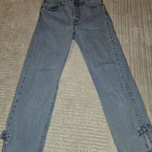 Levi's Light Blue Ankle Jeans